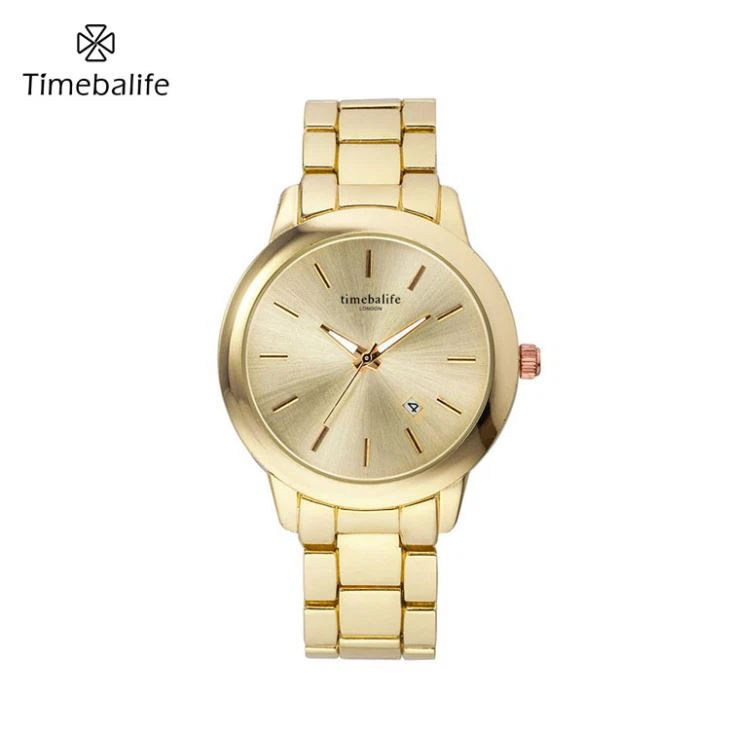 18k Gold Men Quartz hodinky