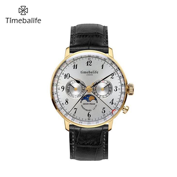 Muži velký Disk hodinky měsíční fáze