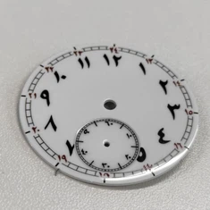 Vytištěný ciferník hodinek smaltovaného indexu