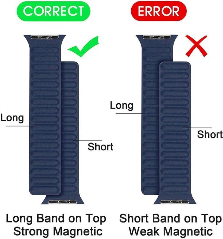 Leather Link For Apple Watch Strap