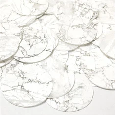 Bílé Howlitové číselníky hodinek, číselníky z polodrahokamů